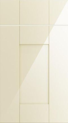 Buckingham High Gloss Cream Kitchen Doors