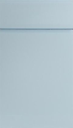 Handleless High Gloss Denim Blue Kitchen Doors