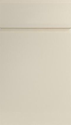 Handleless High Gloss Ivory Kitchen Doors