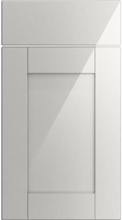 Wessex High Gloss Light Grey Kitchen Doors