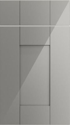 Buckingham High Gloss Light Grey Kitchen Doors