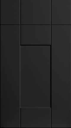 Warwick Matt Black Kitchen Doors