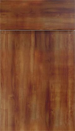 Handleless Medium Walnut Kitchen Doors