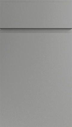 Handleless Pebble Grey Kitchen Doors