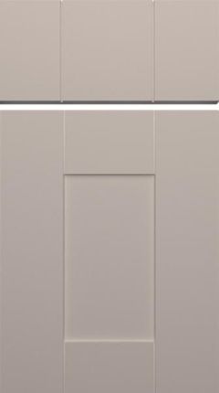 Buckingham Supermatt White Grey Kitchen Doors